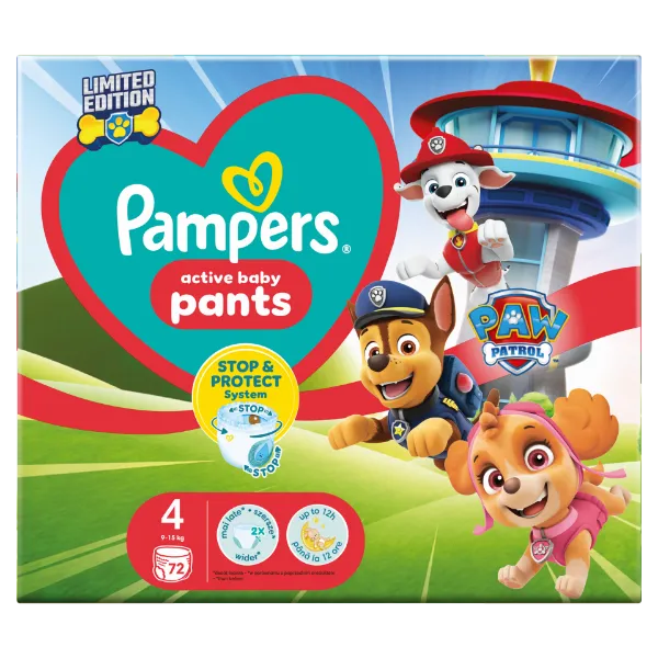 Pampers Pants Paw Patrol Kiadás, Méret: 4, 72 db Pelenka, 9kg - 15kg termékhez kapcsolódó kép
