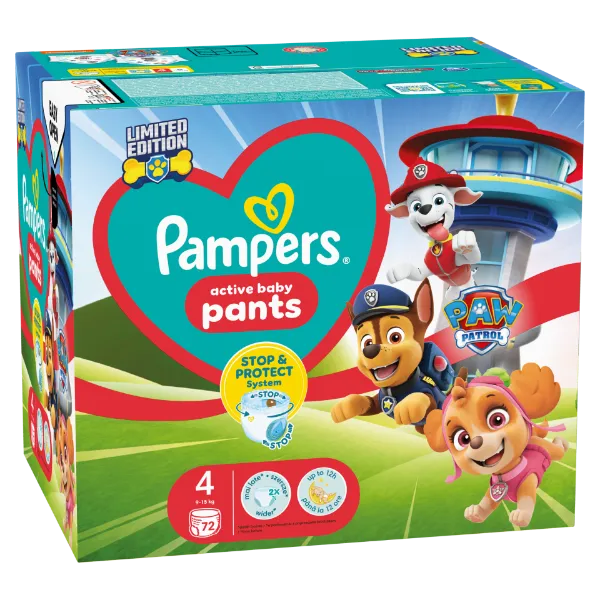 Pampers Pants Paw Patrol Kiadás, Méret: 4, 72 db Pelenka, 9kg - 15kg termékhez kapcsolódó kép