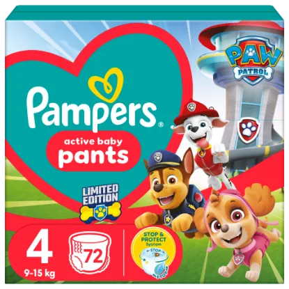 Pampers Pants Paw Patrol Kiadás, Méret: 4, 72 db Pelenka, 9kg - 15kg termékhez kapcsolódó kép