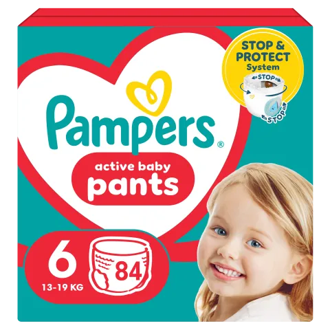 Pampers  Bugyipelenka, Méret: 6, 84 db Pelenka, 14kg - 19kg termékhez kapcsolódó kép