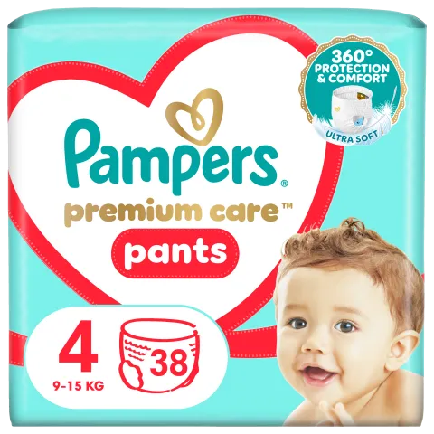 Pampers Premium Care Bugyipelenka, Méret: 4, 38 db Bugyipelenka, 9kg-15kg termékhez kapcsolódó kép