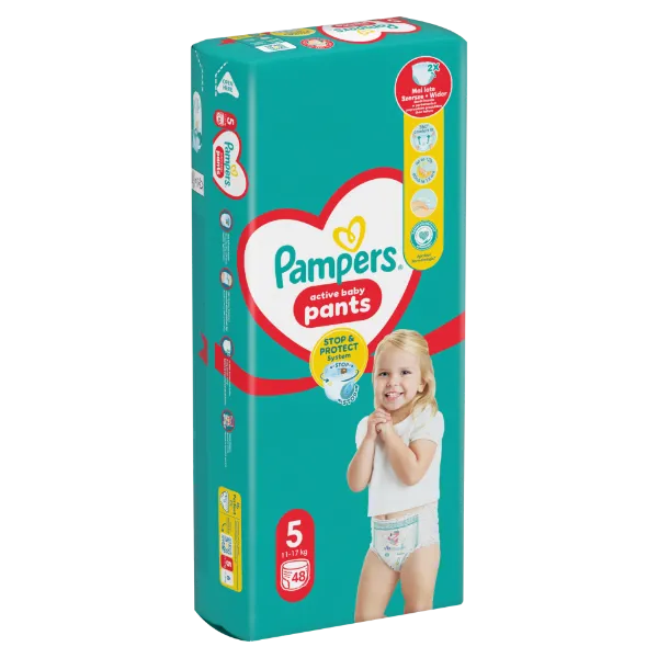 Pampers Pants Bugyipelenka, Méret: 5, 48 db pelenka, 12kg-17kg termékhez kapcsolódó kép