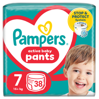 Pampers Pants Bugyipelenka, Méret: 7, 38 db pelenka, 17kg+ termékhez kapcsolódó kép