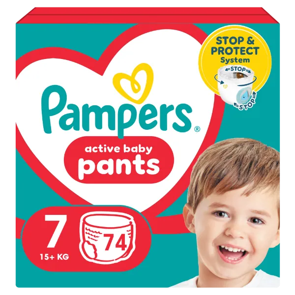 Pampers  Bugyipelenka, Méret: 7, 74 db Pelenka, 17kg+ termékhez kapcsolódó kép