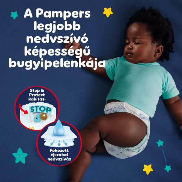 Pampers Night Pants Éjszakai Bugyipelenka, 4 Méret, 25 Bugyipelenka, 9kg-15kg termékhez kapcsolódó kép
