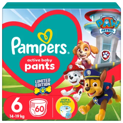 Pampers Pants Paw Patrol Kiadás, Méret: 6, 60 db Pelenka, 14kg - 19kg termékhez kapcsolódó kép