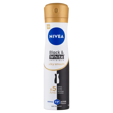 NIVEA Black & White Invisible Silky Smooth izzadásgátló 150 ml termékhez kapcsolódó kép