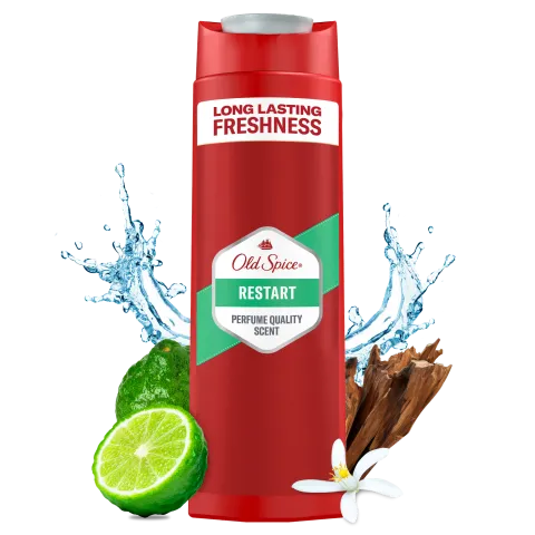 Old Spice Restart Tusfürdő És Sampon Férfiaknak 400 ml, 3az1-ben, Hosszan Tartó Frissesség termékhez kapcsolódó kép