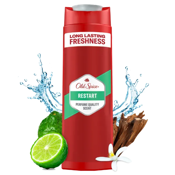 Old Spice Restart Tusfürdő És Sampon Férfiaknak 400 ml, 3az1-ben, Hosszan Tartó Frissesség termékhez kapcsolódó kép