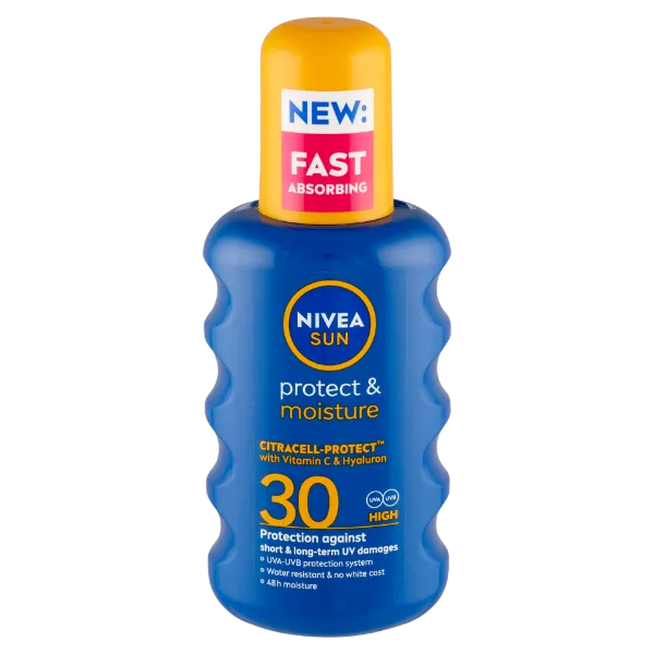 NIVEA SUN Protect & Moisture spray FF30 200 ml termékhez kapcsolódó kép
