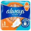 Always Ultra Normal (S1) Szárnyas Egészségügyi Betét, 20 Db termékhez kapcsolódó kép