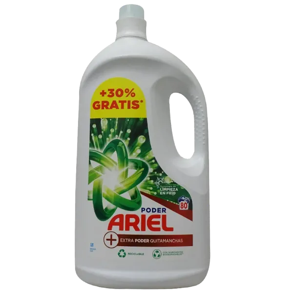 Ariel folyékony mosószer 80 mosás 4 l Extra Stain Removing Power termékhez kapcsolódó kép