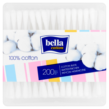 Bella fültisztító pálcika műanyag doboz 200db termékhez kapcsolódó kép