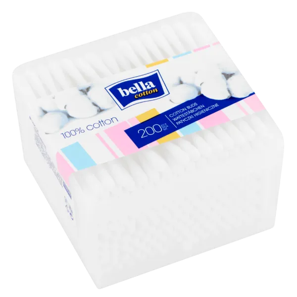 Bella fültisztító pálcika műanyag doboz 200db termékhez kapcsolódó kép