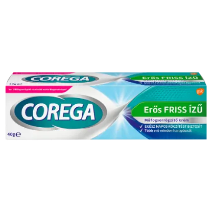 Corega Erős Friss ízű műfogsorrögzítő krém 40 g termékhez kapcsolódó kép