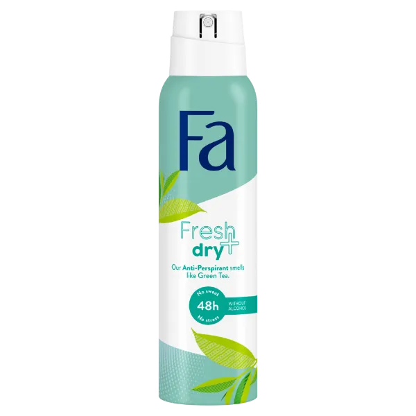 Fa Fresh+Dry izzadásgátló deospray zöld tea illattal 150 ml termékhez kapcsolódó kép