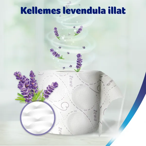 Zewa Deluxe Lavender Dreams toalettpapír 3 rétegű 16 tekercs termékhez kapcsolódó kép