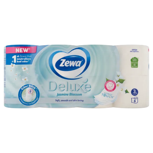 Zewa Deluxe Jasmine Blossom toalettpapír 3 rétegű 8 tekercs termékhez kapcsolódó kép