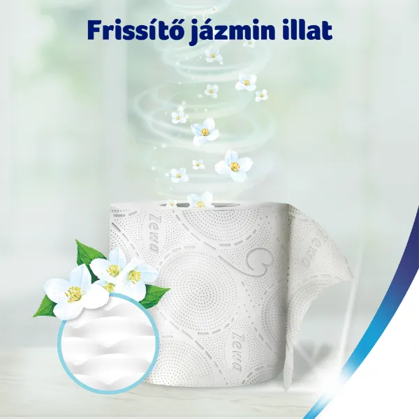 Zewa Deluxe Jasmine Blossom toalettpapír 3 rétegű 16 tekercs termékhez kapcsolódó kép