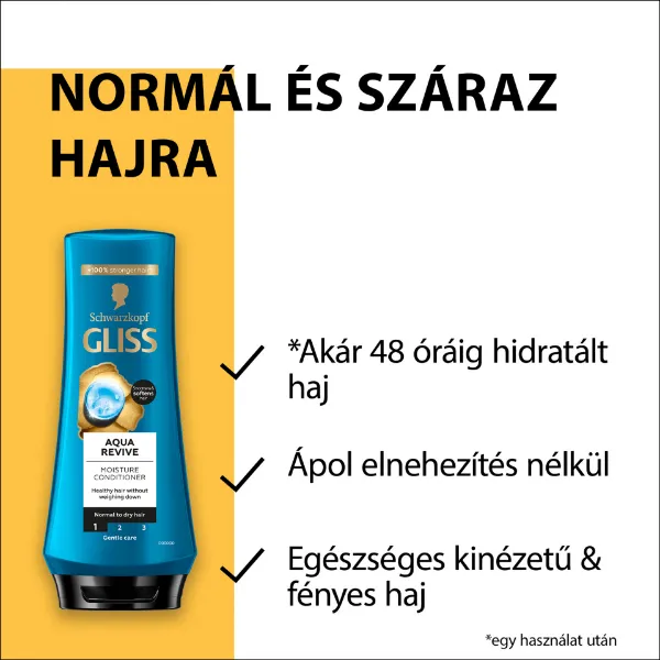 Gliss Aqua Revive hajbalzsam 200 ml termékhez kapcsolódó kép