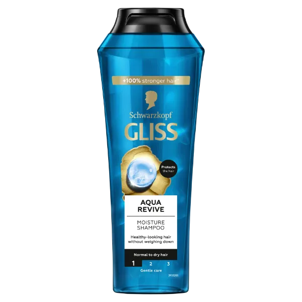 Gliss Aqua Revive hidratáló sampon hylauron komplex-szel normál és száraz hajra 250 ml termékhez kapcsolódó kép