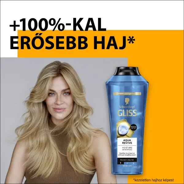 Gliss Aqua Revive hidratáló sampon hylauron komplex-szel normál és száraz hajra 250 ml termékhez kapcsolódó kép