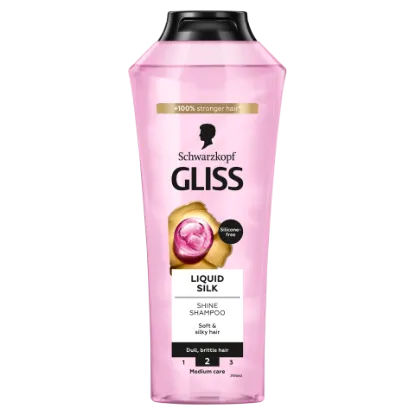 Gliss Liquid Silk sampon ceramidokkal és selyemmel, törékeny és fakó hajra 400 ml termékhez kapcsolódó kép