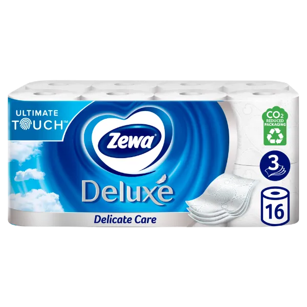 Zewa Deluxe Delicate Care toalettpapír 3 rétegű 16 tekercs termékhez kapcsolódó kép