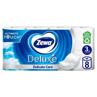 Zewa Deluxe Delicate Care 3 rétegű toalettpapír 8 tekercs termékhez kapcsolódó kép