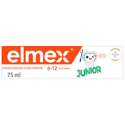 elmex Junior fogkrém 6-12 éves korig 75 ml  termékhez kapcsolódó kép