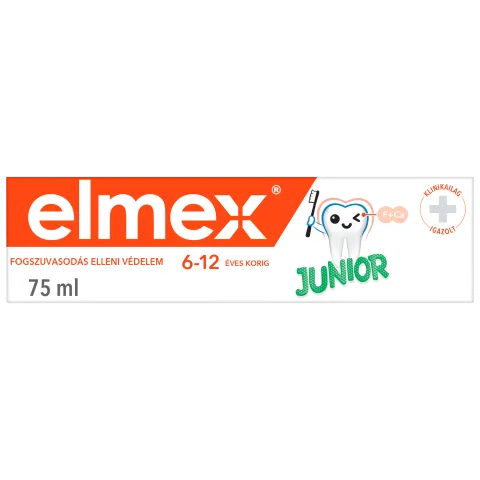 elmex Junior fogkrém 6-12 éves korig 75 ml  termékhez kapcsolódó kép