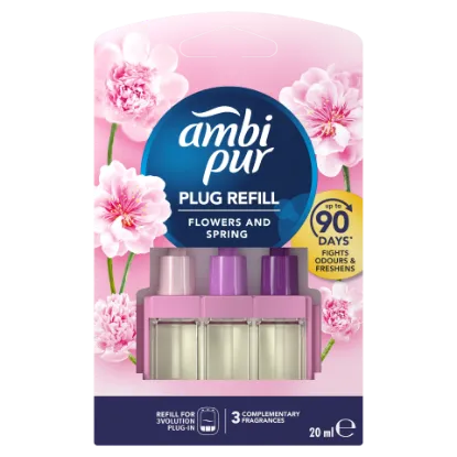 Ambi Pur 3Volution Flowers & Spring elektromos légfrissítő-utántöltő, 20ml termékhez kapcsolódó kép
