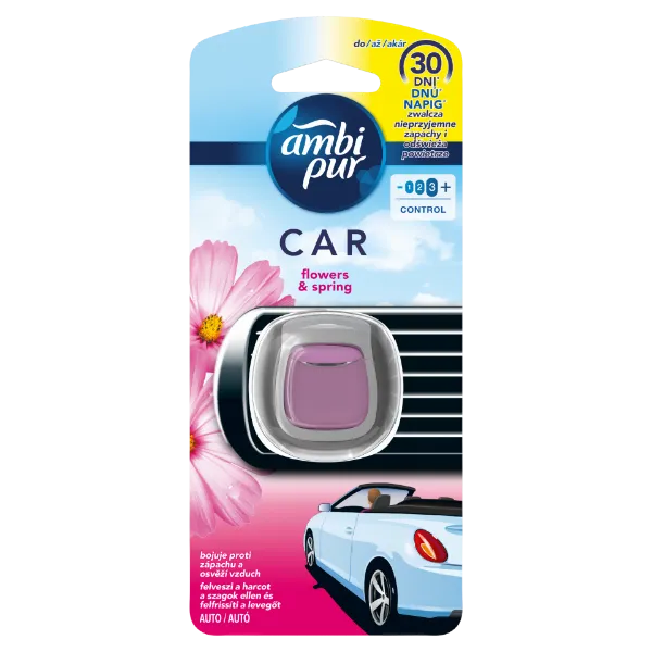 Ambi Pur Car Flowers and Spring Légfrissítő Kezdőkészlet 1 Db termékhez kapcsolódó kép