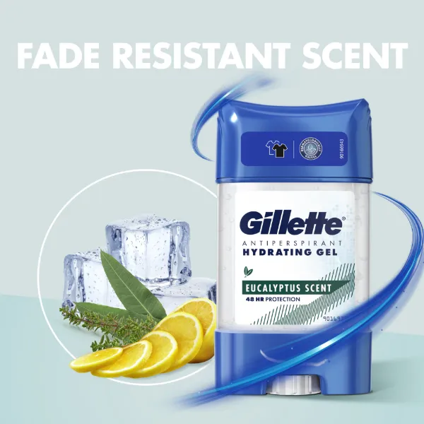 Gillette Eukaliptusz Izzadásgátló Dezodor Hidratáló Gél Férfiaknak termékhez kapcsolódó kép