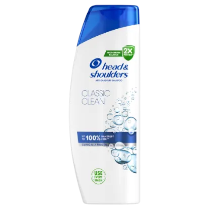 Head & Shoulders Classic Clean korpa elleni sampon 400ml napi használatra. Tiszta érzet termékhez kapcsolódó kép