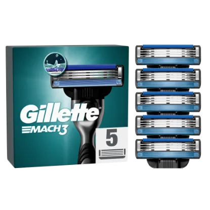 Gillette Mach3 Borotvabetétek Férfi Borotvához, 5 db Borotvabetét termékhez kapcsolódó kép