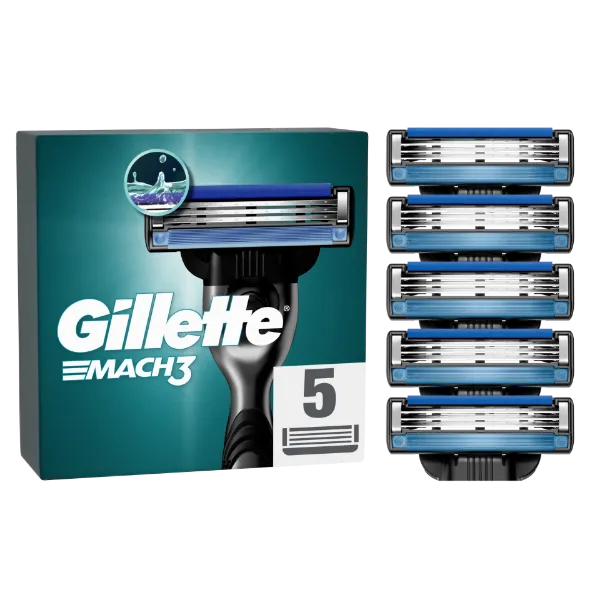 Gillette Mach3 Borotvabetétek Férfi Borotvához, 5 db Borotvabetét termékhez kapcsolódó kép