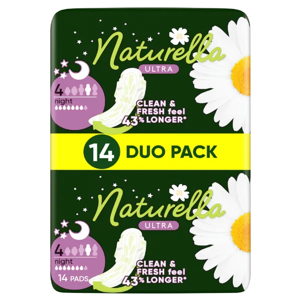Naturella Ultra Night Méret 4 Szárnyas Betét 14 db termékhez kapcsolódó kép