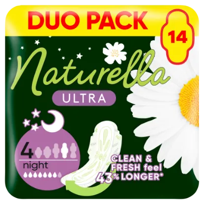 Naturella Ultra Night Méret 4 Szárnyas Betét 14 db termékhez kapcsolódó kép