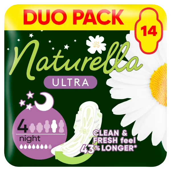 Naturella Ultra Night Méret 4 Szárnyas Betét 14 db termékhez kapcsolódó kép