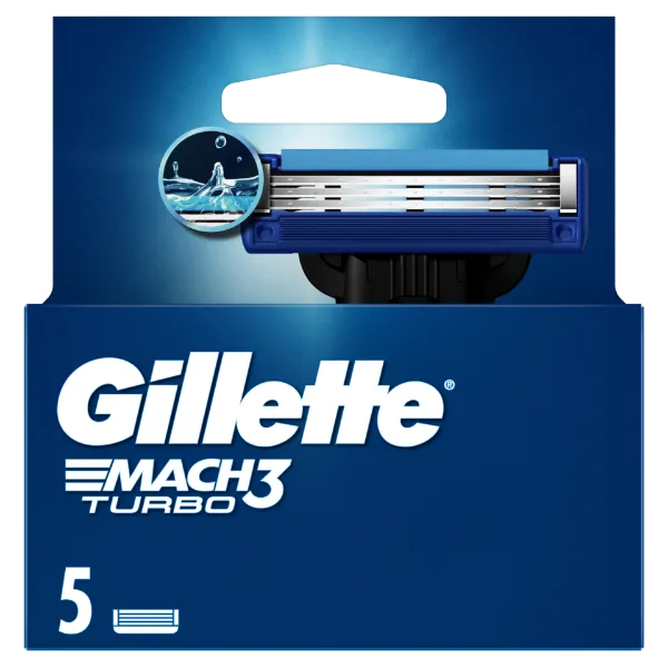 Gillette Mach3 Turbo Borotvabetétek Férfi Borotvához, 5 db Borotvabetét termékhez kapcsolódó kép
