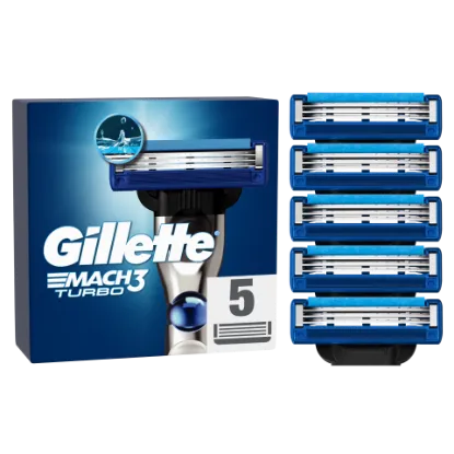 Gillette Mach3 Turbo Borotvabetétek Férfi Borotvához, 5 db Borotvabetét termékhez kapcsolódó kép