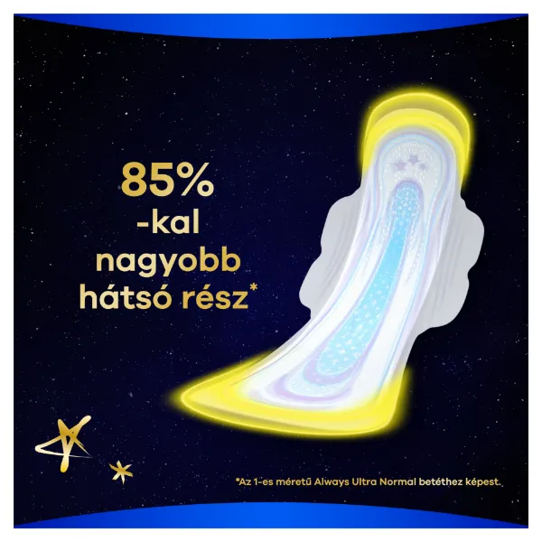 Always Ultra Secure Night Extra (5-ös Méret) Szárnyas Betét Egészségügyi Betét, 10 Db termékhez kapcsolódó kép