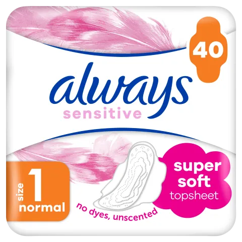 Always Ultra Sensitive Normal Plus (1-es méret) Egészségügyi Betét , 40 db termékhez kapcsolódó kép
