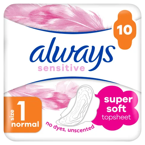 Always Ultra Sensitive Normal Plus (1-es Méret) Egészségügyi Betét, 10 db termékhez kapcsolódó kép