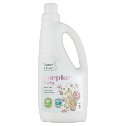 NaturCleaning Csepke Baby Babapúder hipoallergén mosógél 14 mosás 1000 ml termékhez kapcsolódó kép
