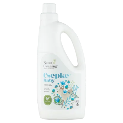 NaturCleaning Csepke Baby illat és allergén mentes mosógél 14 mosás 1 l termékhez kapcsolódó kép