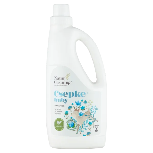 NaturCleaning Csepke Baby illat és allergén mentes mosógél 14 mosás 1 l termékhez kapcsolódó kép