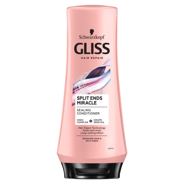 Gliss Split Ends Miracle hajbalzsam Ionic komplex-szel + szőlőmagolajjal 200 ml termékhez kapcsolódó kép