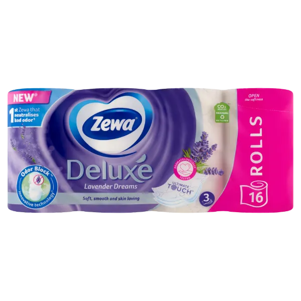 Zewa Deluxe Lavender Dreams toalettpapír 3 rétegű 16 tekercs termékhez kapcsolódó kép
